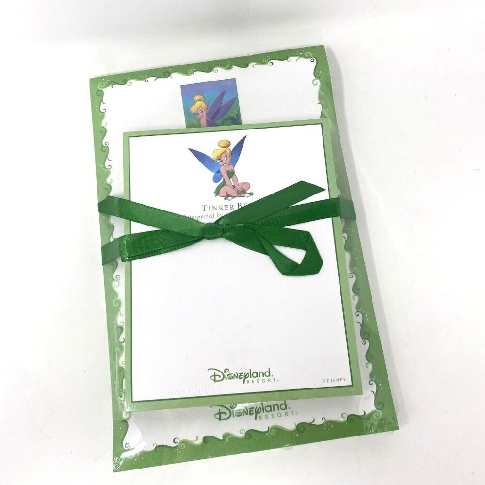 Disneyland Resorts 2-Pack Tinker Bell Notepads Stationery Sealed New